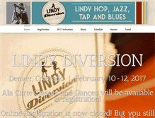 Tablet Screenshot of lindydiversion.com